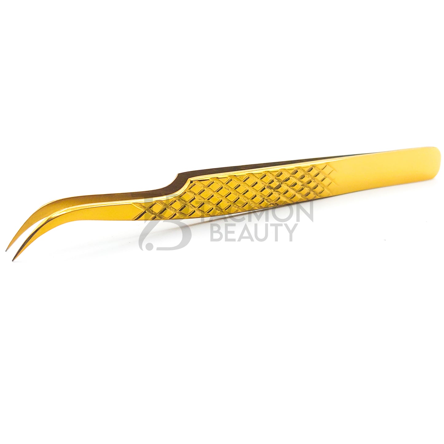 Gold Titanium Plasma Coated Eyelash Tweezer TBG-13