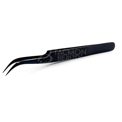 Black Titanium Plasma Coated Eyelash Tweezer TBB-14