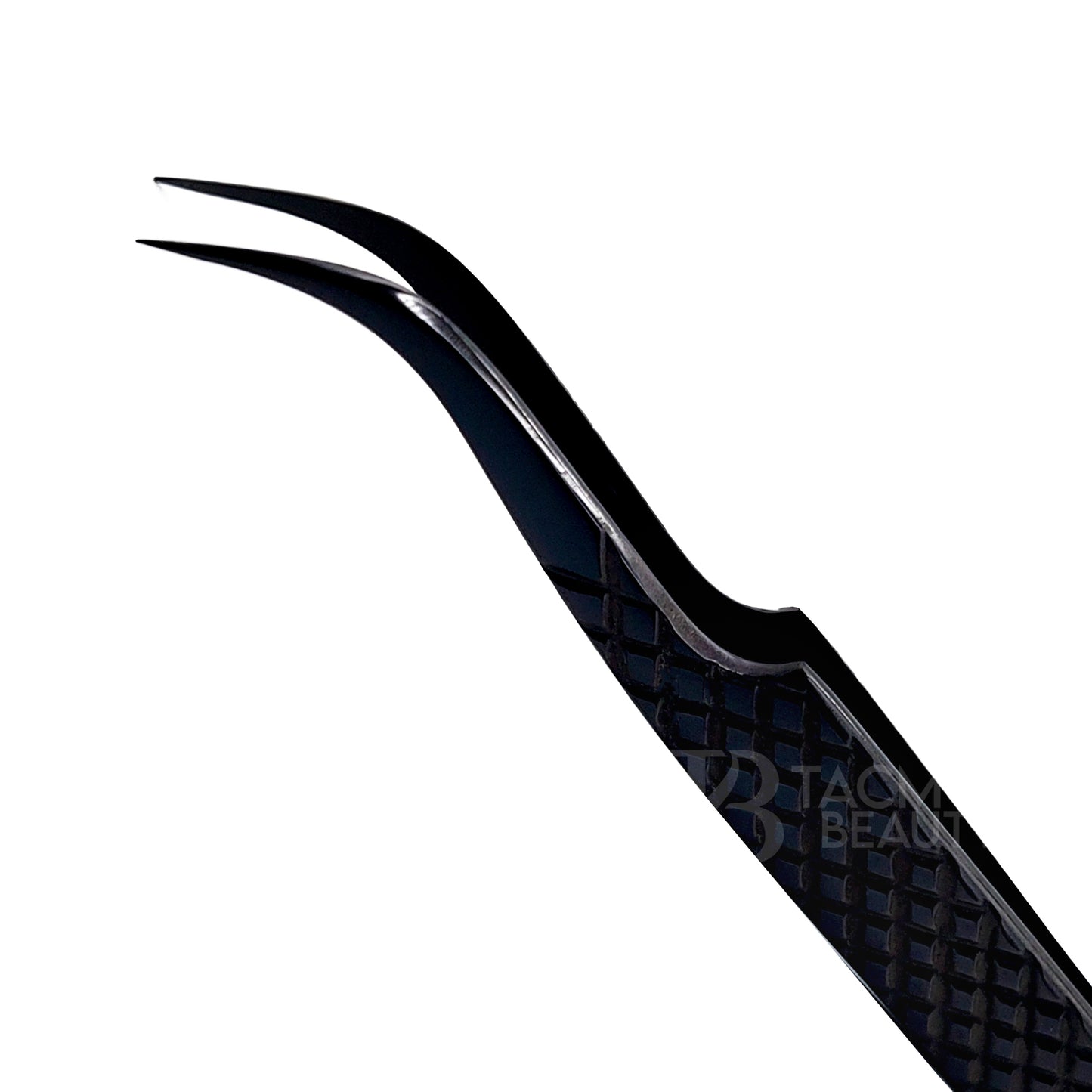 Black Titanium Plasma Coated Eyelash Tweezer TBB-14