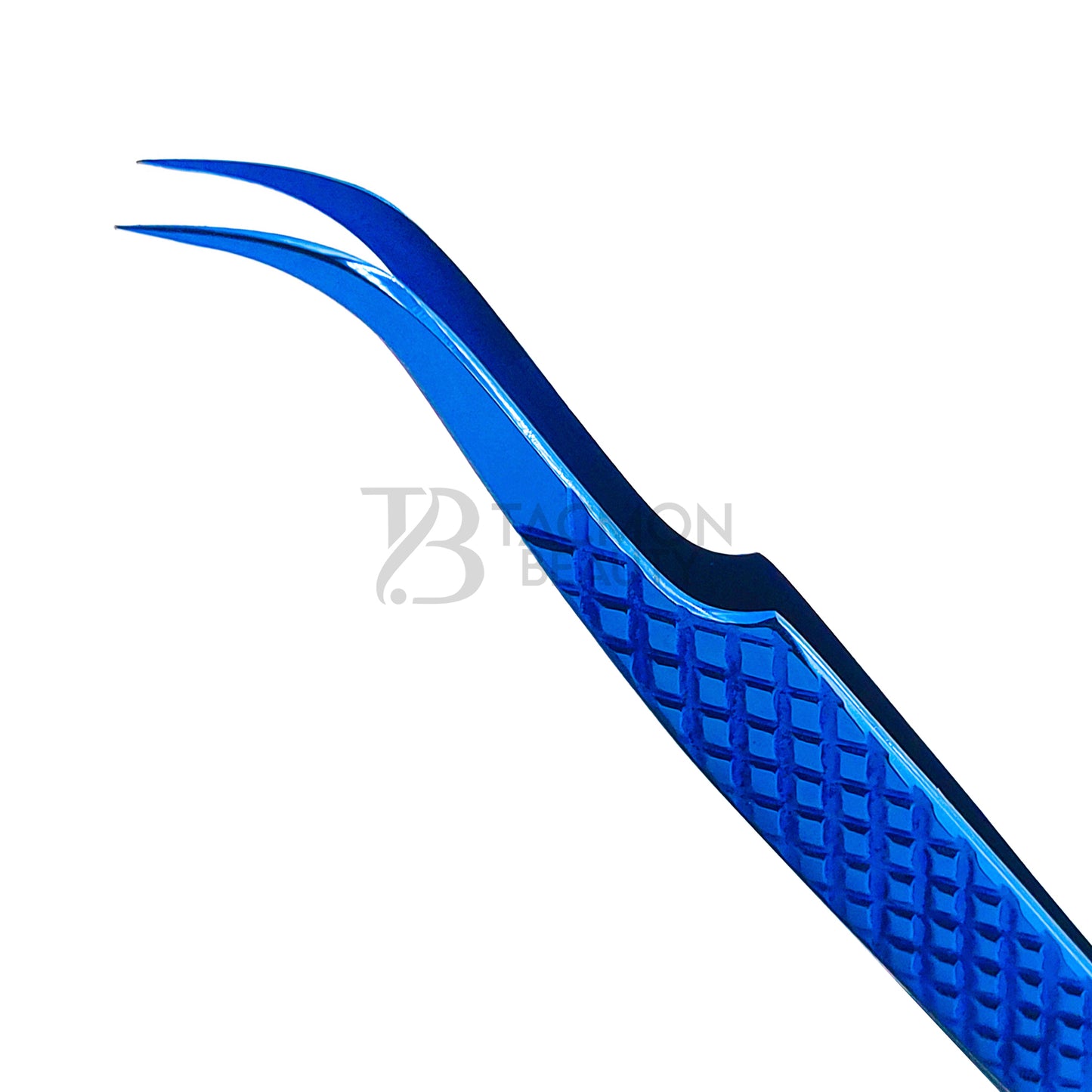 Blue Titanium Plasma Coated Eyelash Tweezer TB-Bl-14