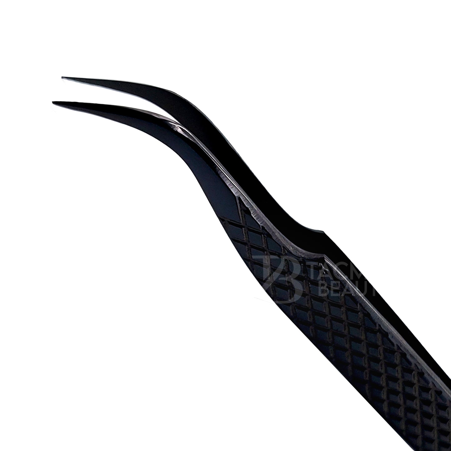 Black Titanium Plasma Coated Eyelash Tweezer TBB-15