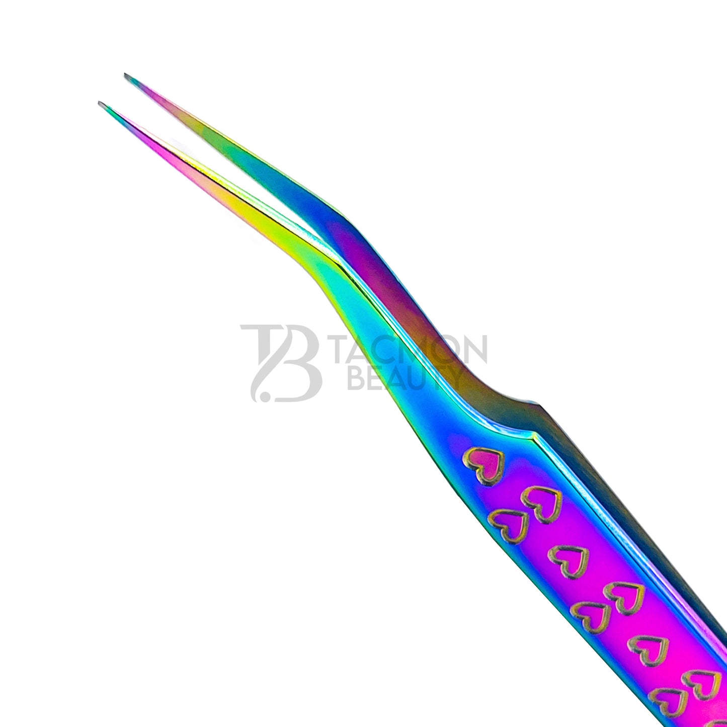 Multi/Rainbow Titanium Plasma Coated Eyelash Tweezer TB-MR-16