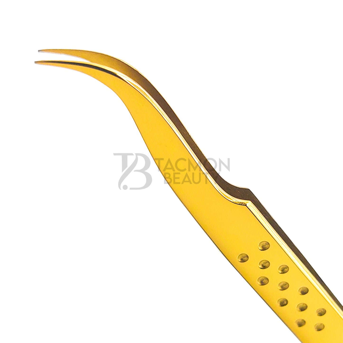 Gold Titanium Plasma Coated Eyelash Tweezer TBG-16