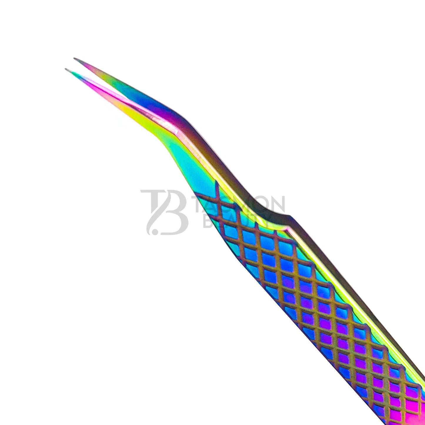 Multi/Rainbow Titanium Plasma Coated Eyelash Tweezer TB-MR-17