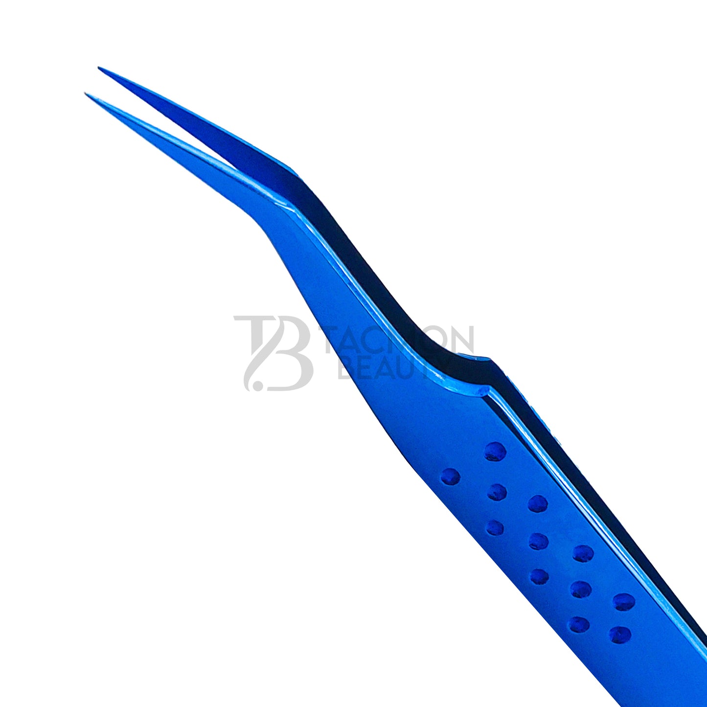 Blue Titanium Plasma Coated Eyelash Tweezer TB-Bl-17