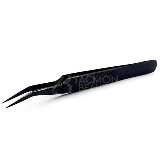 Black Titanium Plasma Coated Eyelash Tweezer TBB-18