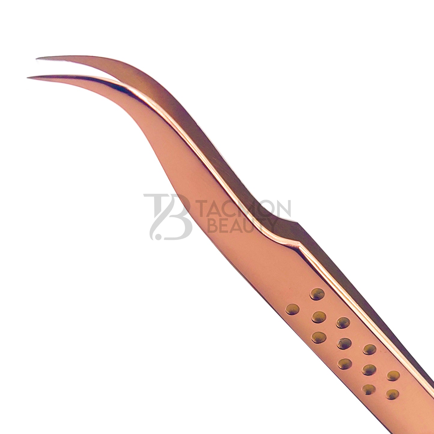 Rose Gold Titanium Plasma Coated Eyelash Tweezer TB-RG-18