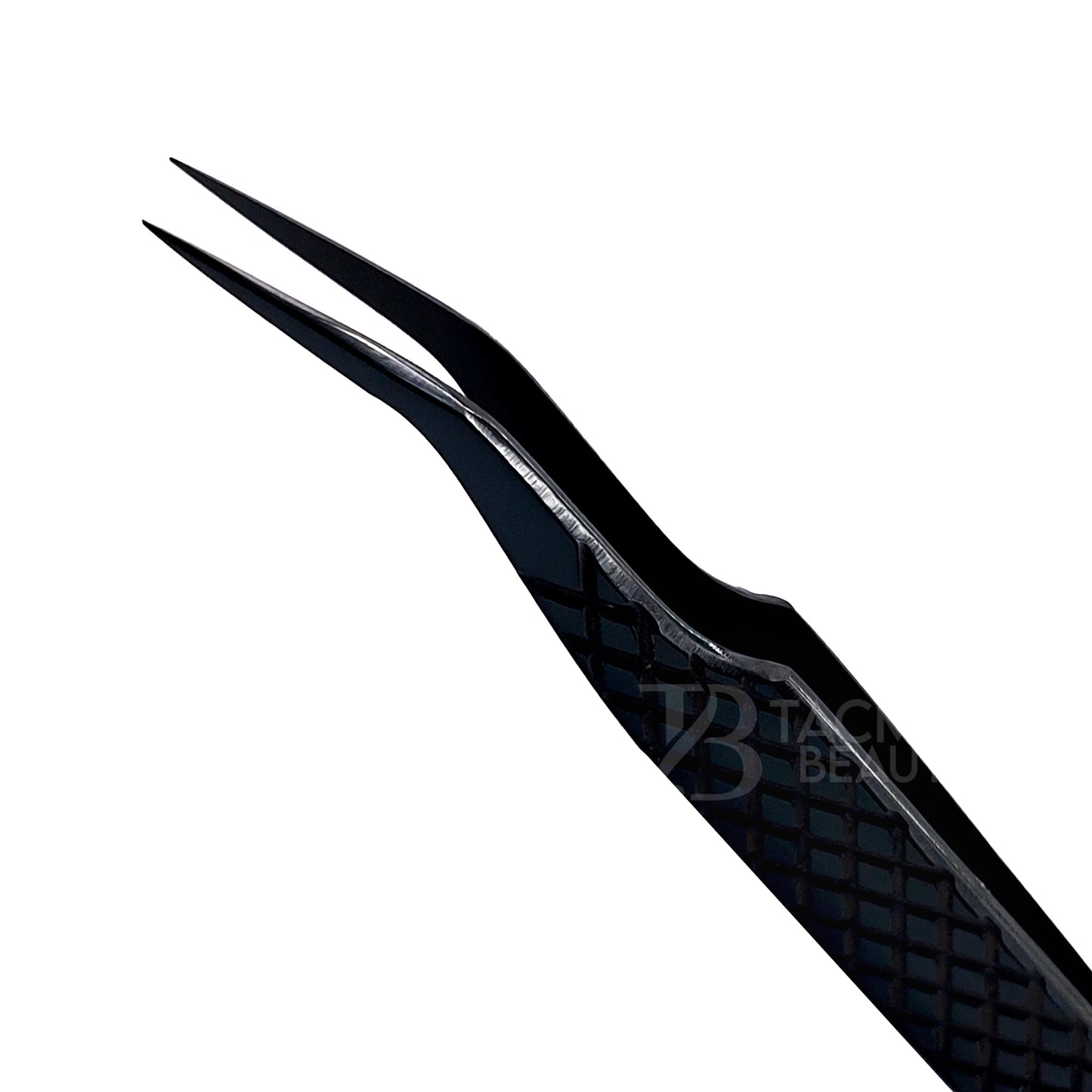 Black Titanium Plasma Coated Eyelash Tweezer TBB-18