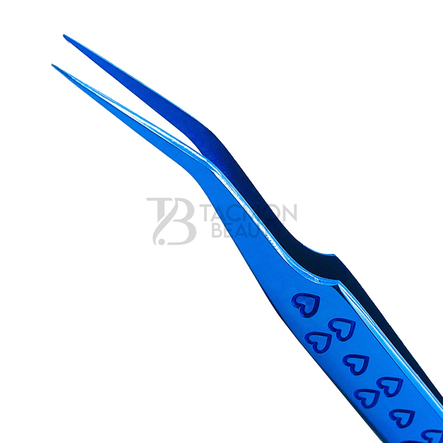 Blue Titanium Plasma Coated Eyelash Tweezer TB-Bl-18