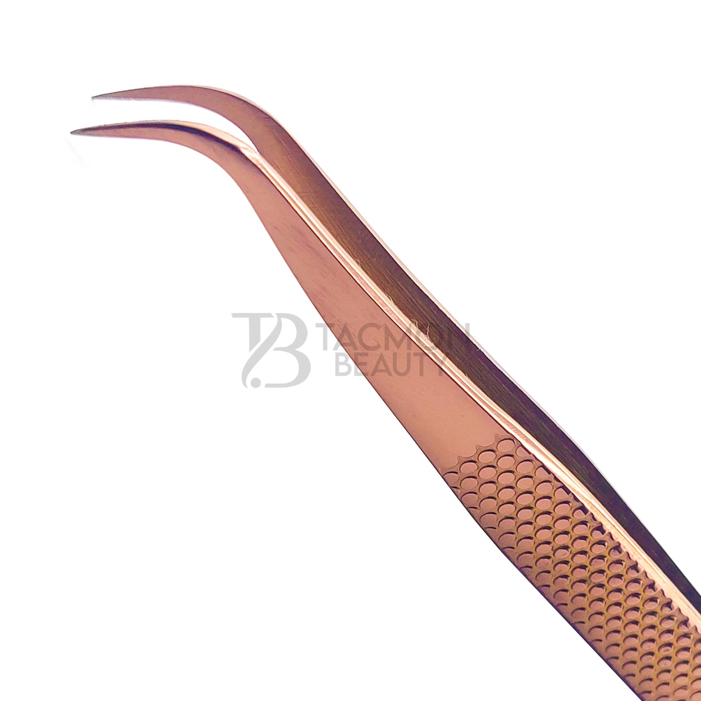 Rose Gold Titanium Plasma Coated Eyelash Tweezer TB-RG-19