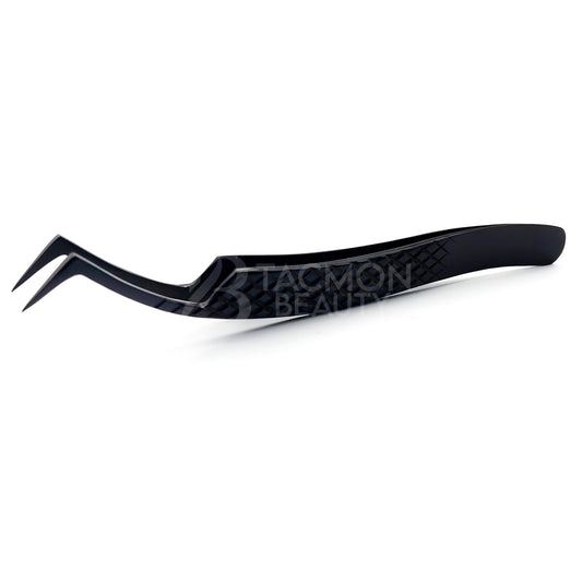 Black Titanium Plasma Coated Eyelash Tweezer TBB-20