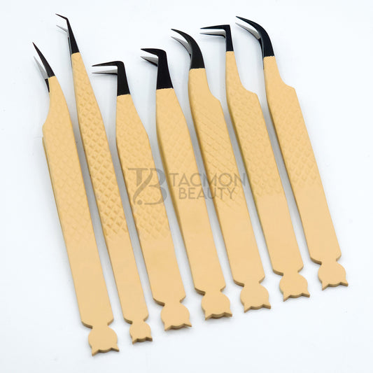 Butter Nude Fiber Tip Collection One - 7 Tweezers Set