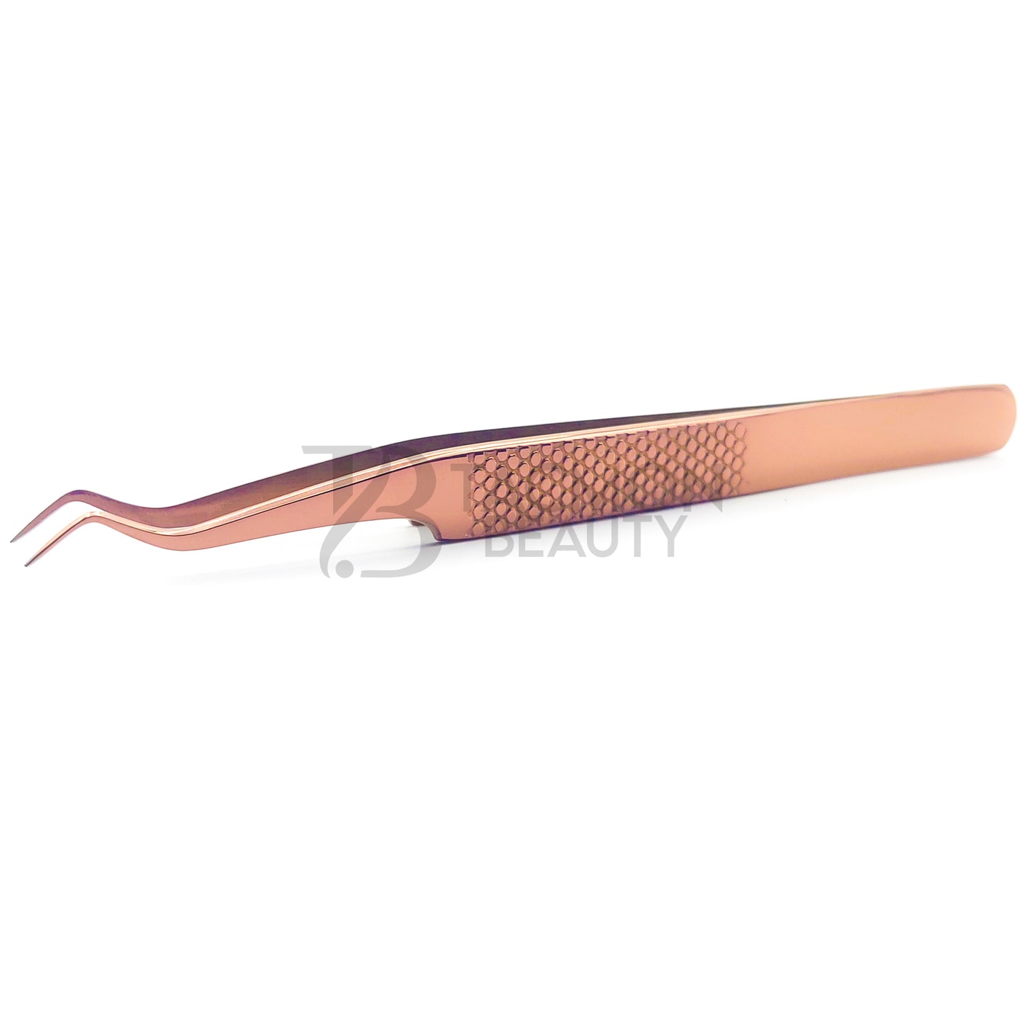 Rose Gold Titanium Plasma Coated Eyelash Tweezer TB-RG-20