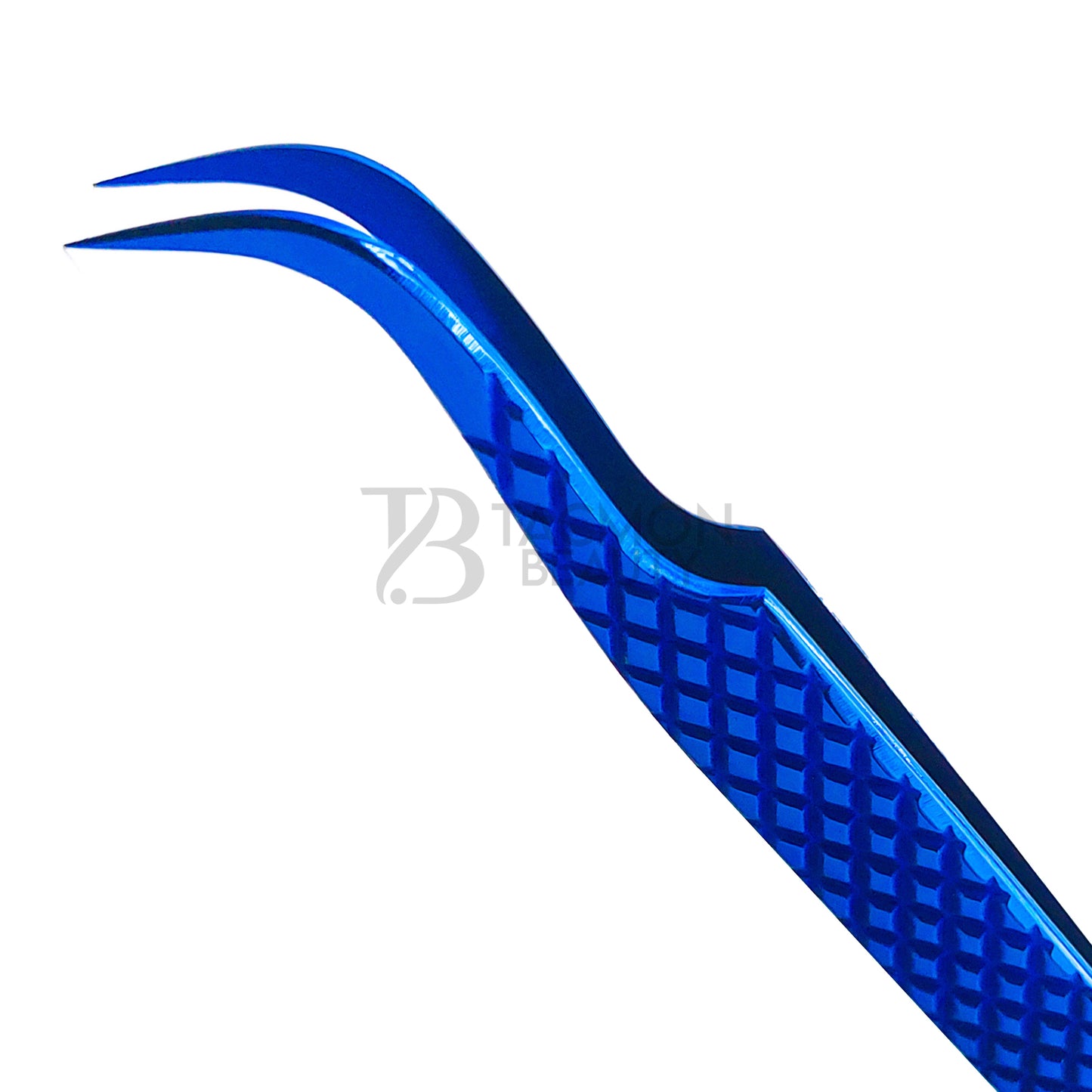 Blue Titanium Plasma Coated Eyelash Tweezer TB-Bl-20