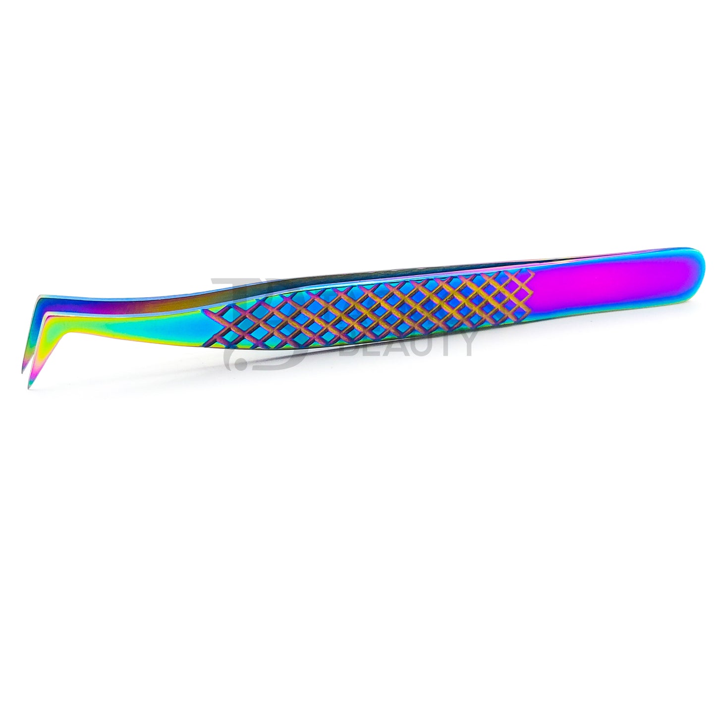 Multi/Rainbow Titanium Plasma Coated Eyelash Tweezer TB-MR-21