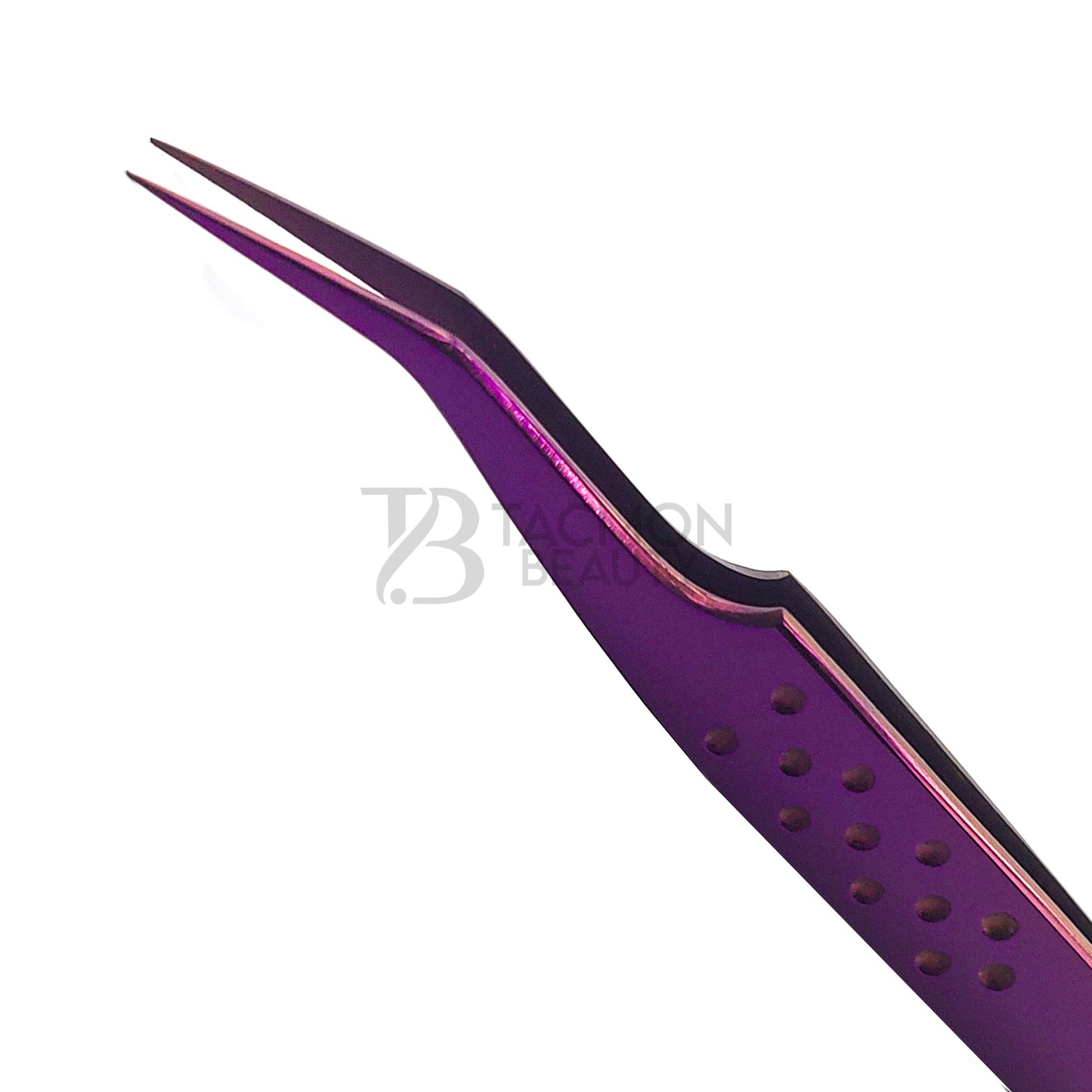 Purple Titanium Plasma Coated Eyelash Tweezer TBP-21