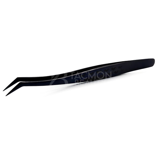 Black Titanium Plasma Coated Eyelash Tweezer TBB-22