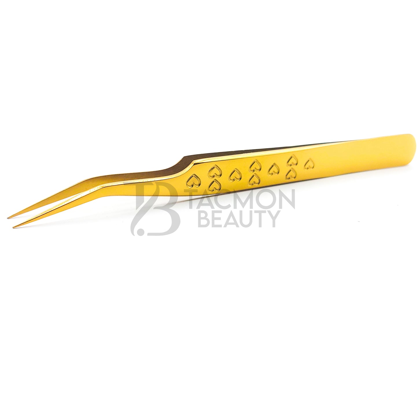 Gold Titanium Plasma Coated Eyelash Tweezer TBG-22