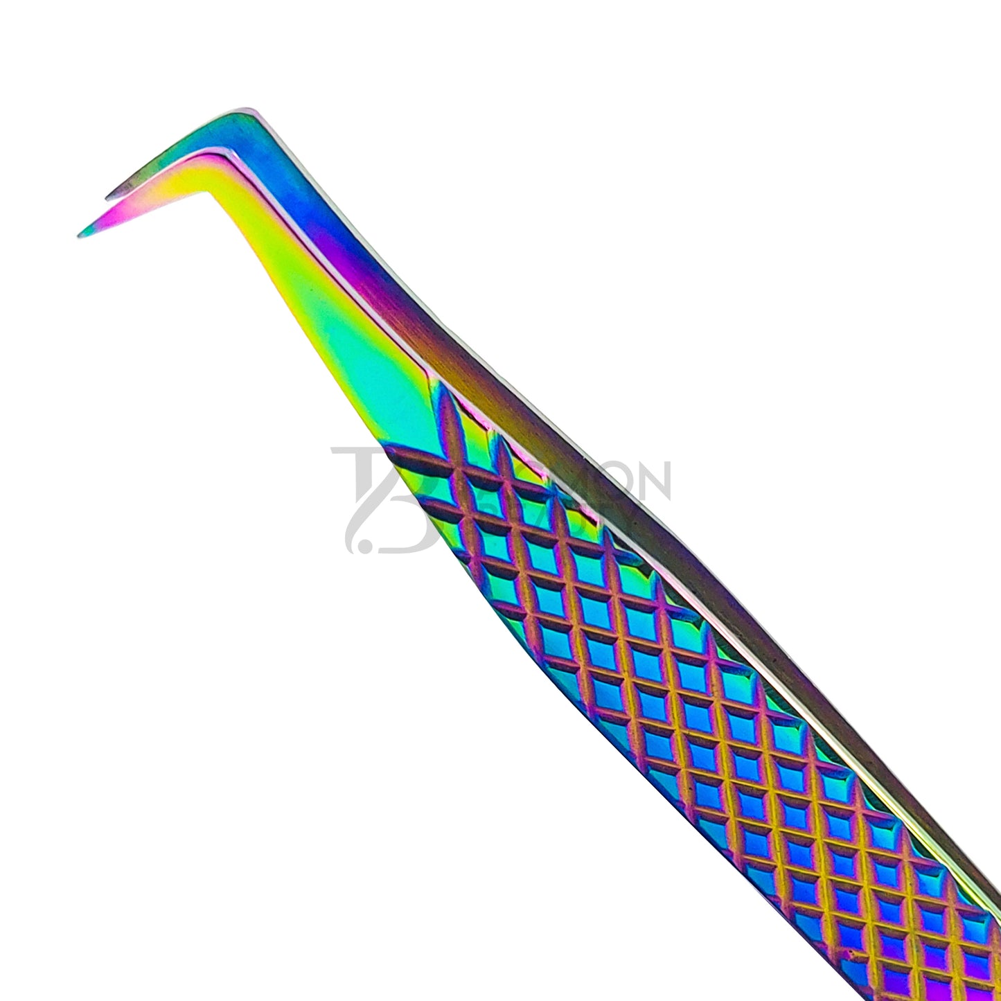 Multi/Rainbow Titanium Plasma Coated Eyelash Tweezer TB-MR-22