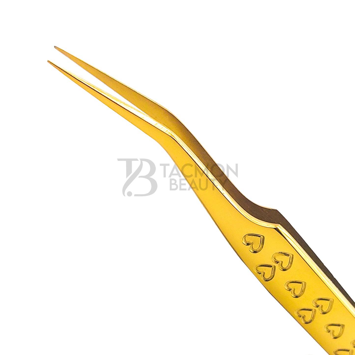 Gold Titanium Plasma Coated Eyelash Tweezer TBG-22