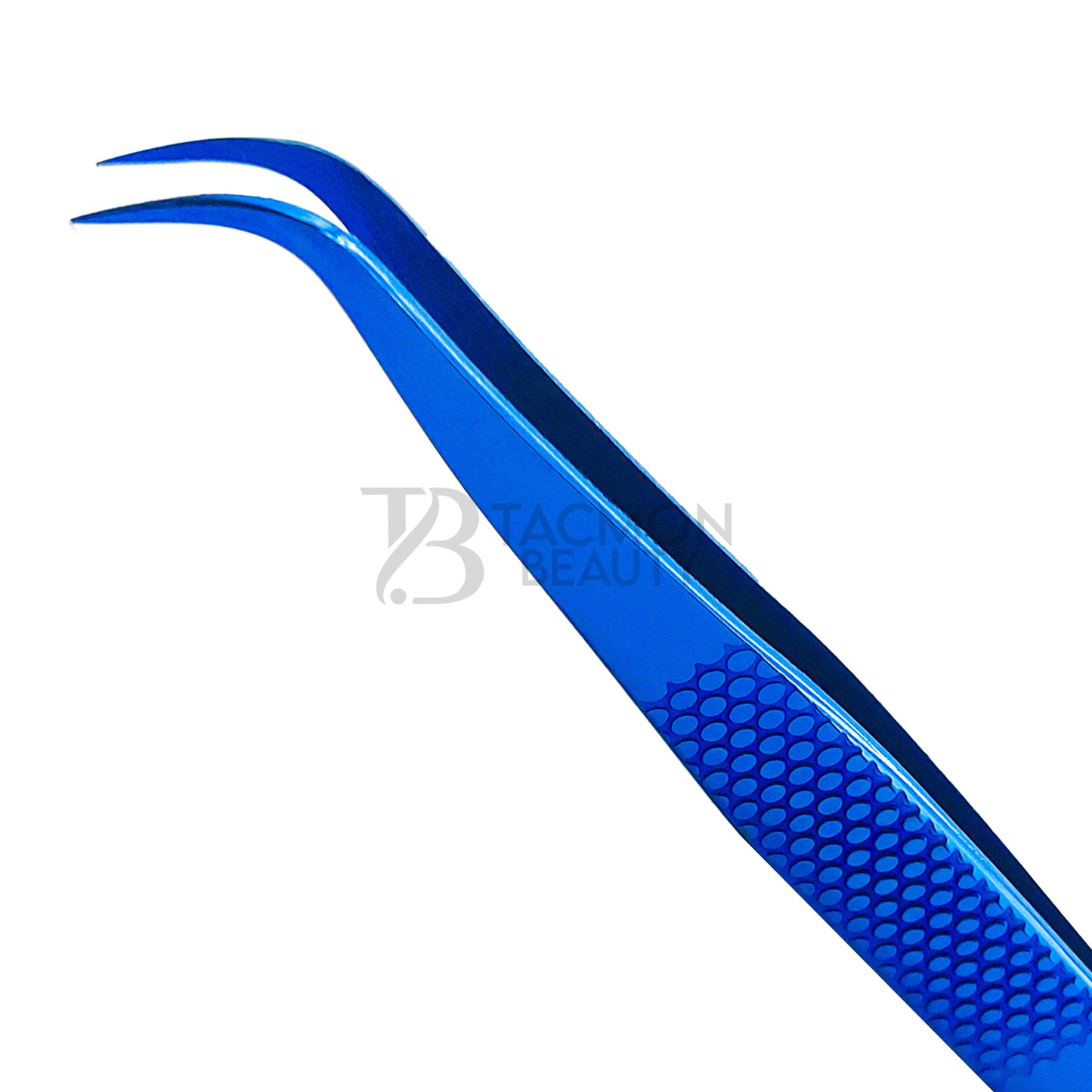 Blue Titanium Plasma Coated Eyelash Tweezer TB-Bl-22