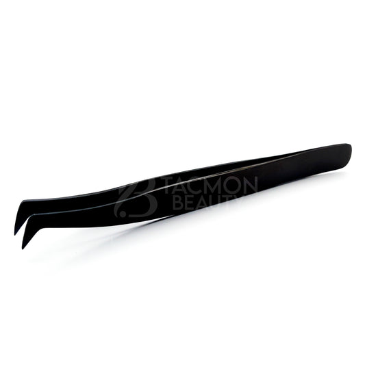 Black Titanium Plasma Coated Eyelash Tweezer TBB-23