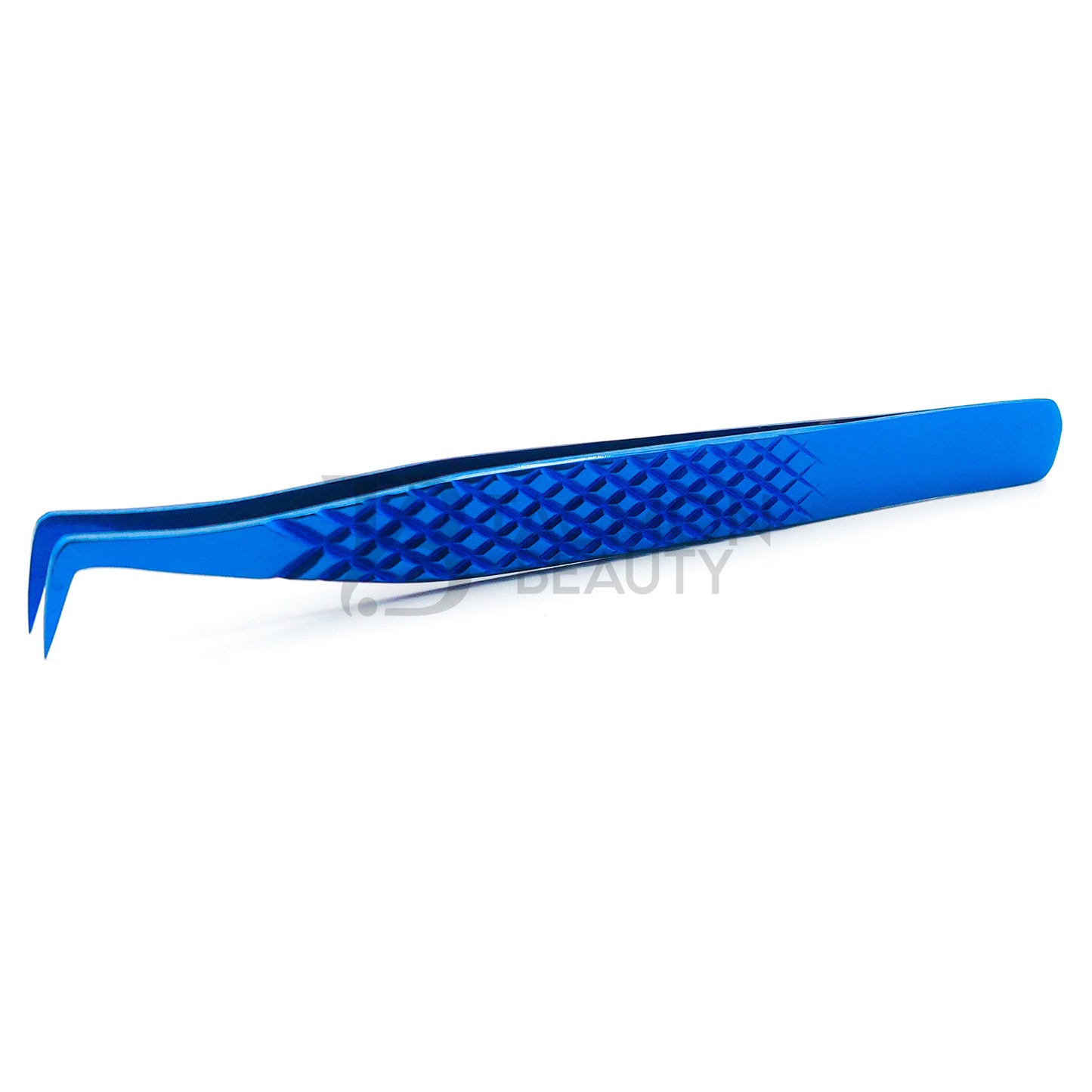 Blue Titanium Plasma Coated Eyelash Tweezer TB-Bl-23