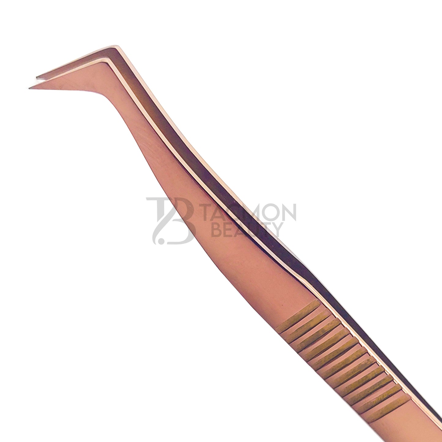 Rose Gold Titanium Plasma Coated Eyelash Tweezer TB-RG-23