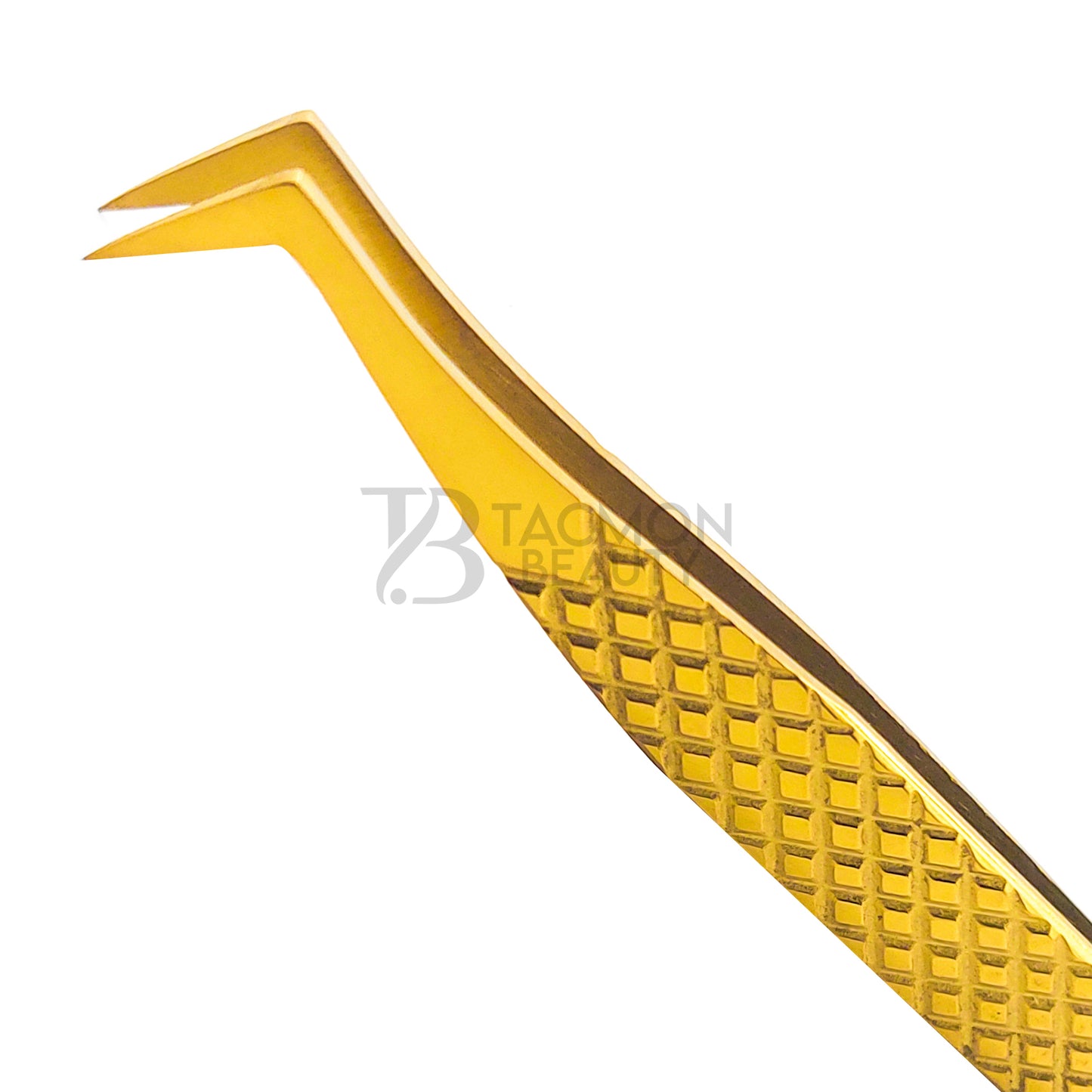 Gold Titanium Plasma Coated Eyelash Tweezer TBG-23