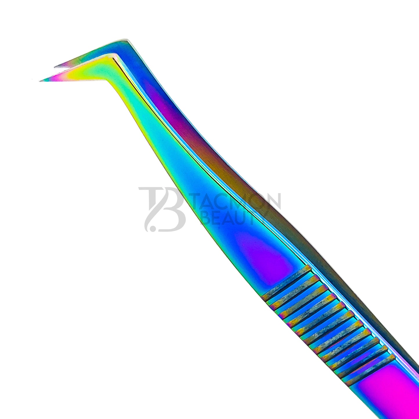 Multi/Rainbow Titanium Plasma Coated Eyelash Tweezer TB-MR-23