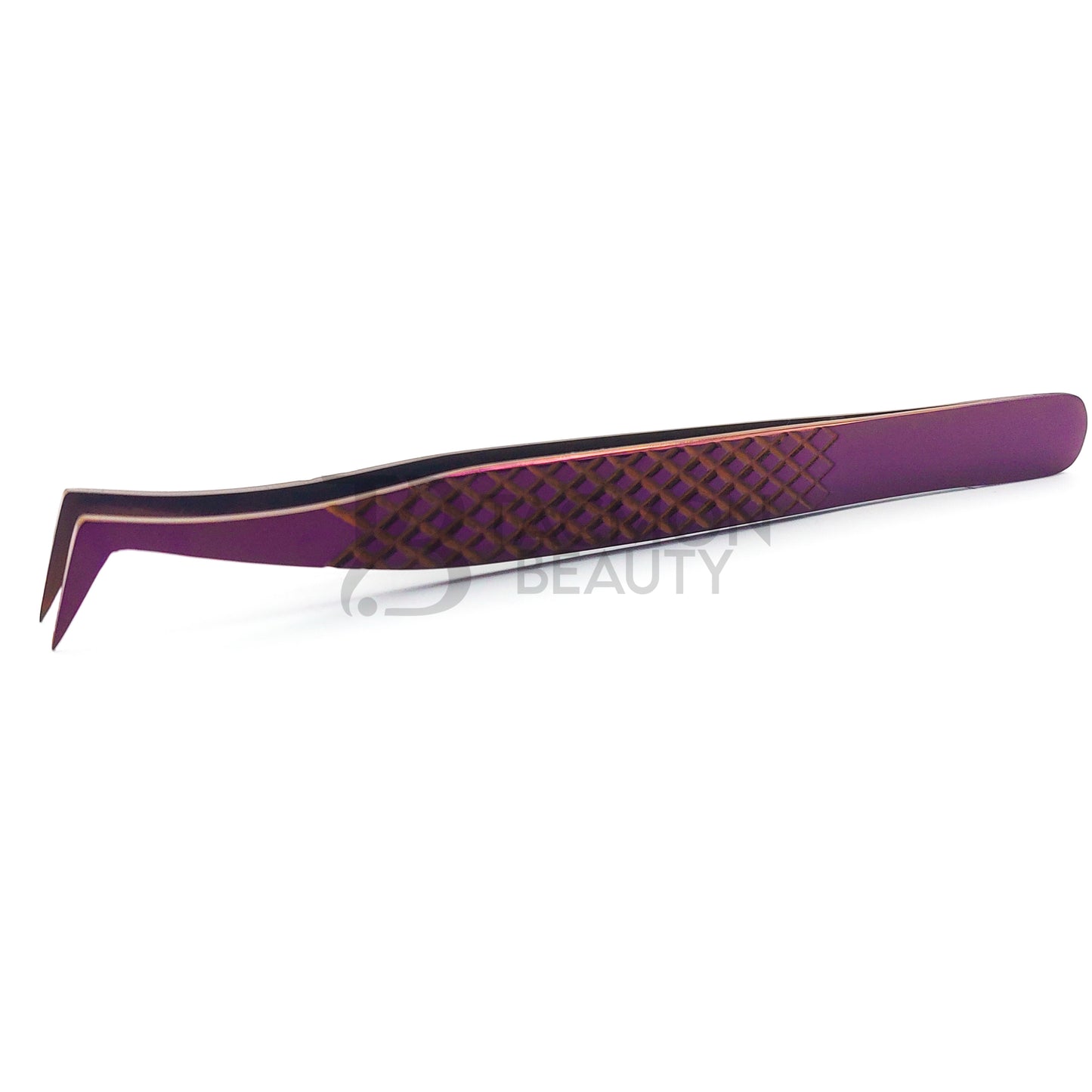 Purple Titanium Plasma Coated Eyelash Tweezer TBP-24