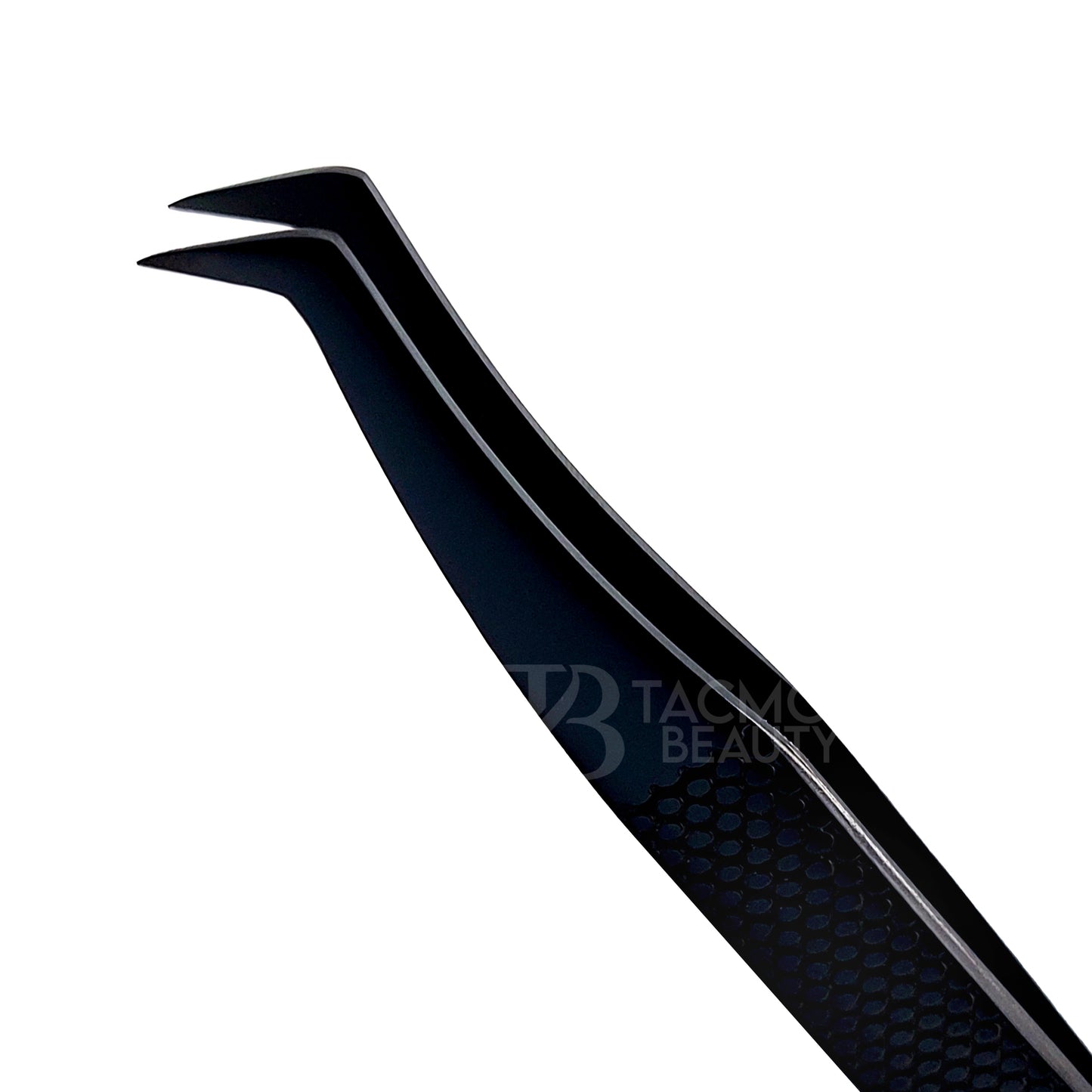 Black Titanium Plasma Coated Eyelash Tweezer TBB-24