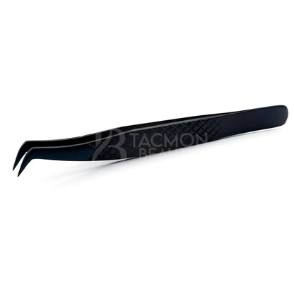 Black Titanium Plasma Coated Eyelash Tweezer TBB-25