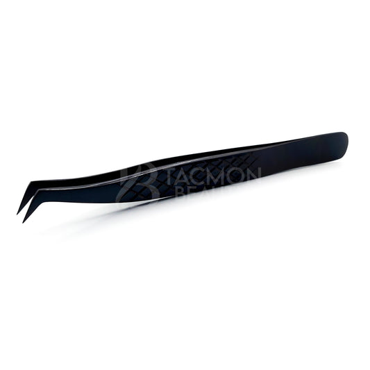 Black Titanium Plasma Coated Eyelash Tweezer TBB-26