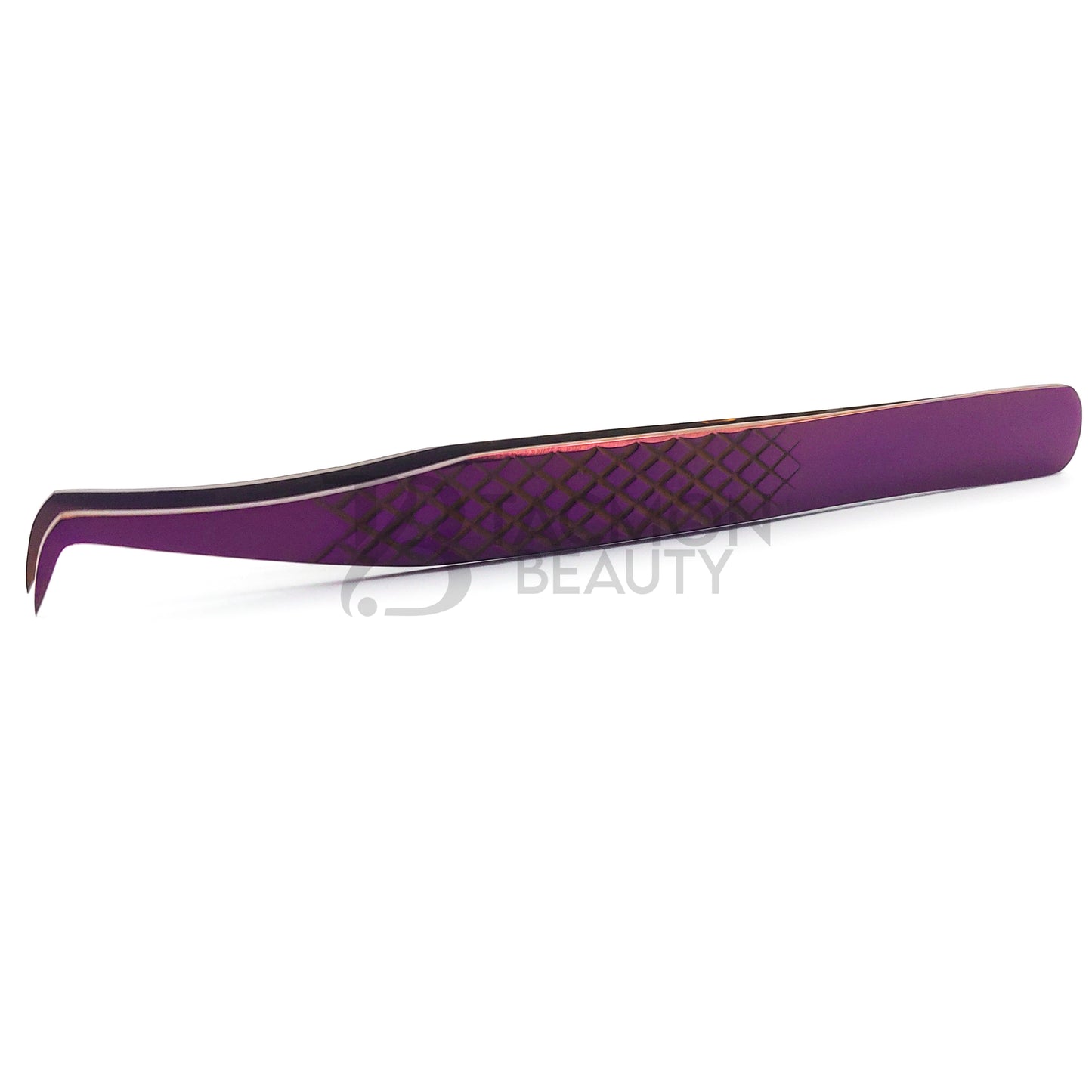 Purple Titanium Plasma Coated Eyelash Tweezer TBP-27