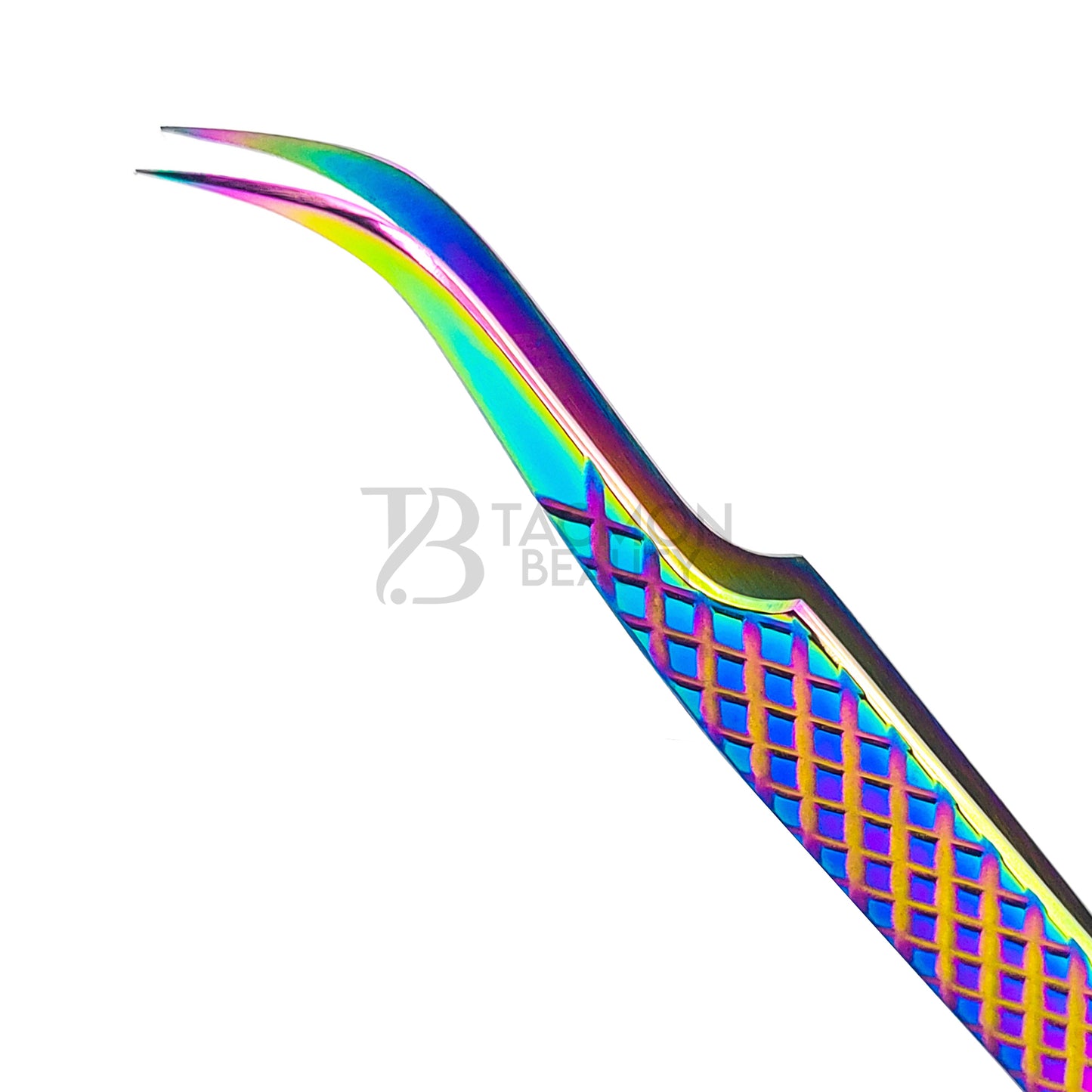 Multi/Rainbow Titanium Plasma Coated Eyelash Tweezer TB-MR-27