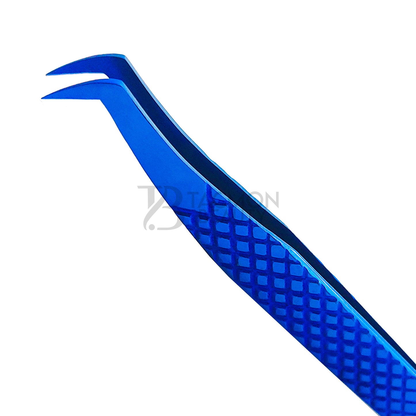 Blue Titanium Plasma Coated Eyelash Tweezer TB-Bl-28