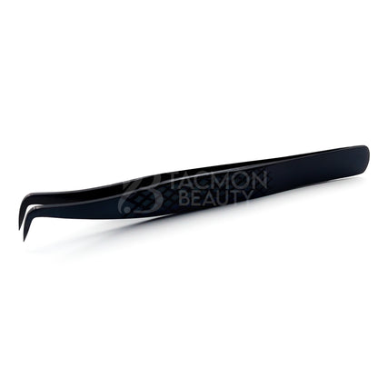 Black Titanium Plasma Coated Eyelash Tweezer TBB-29