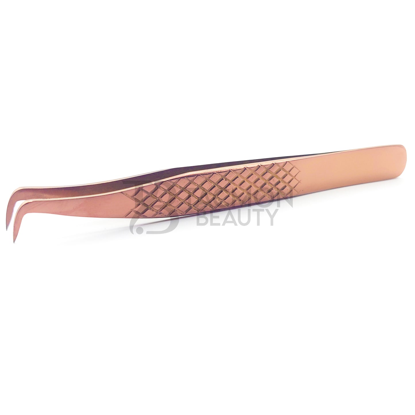 Rose Gold Titanium Plasma Coated Eyelash Tweezer TB-RG-29