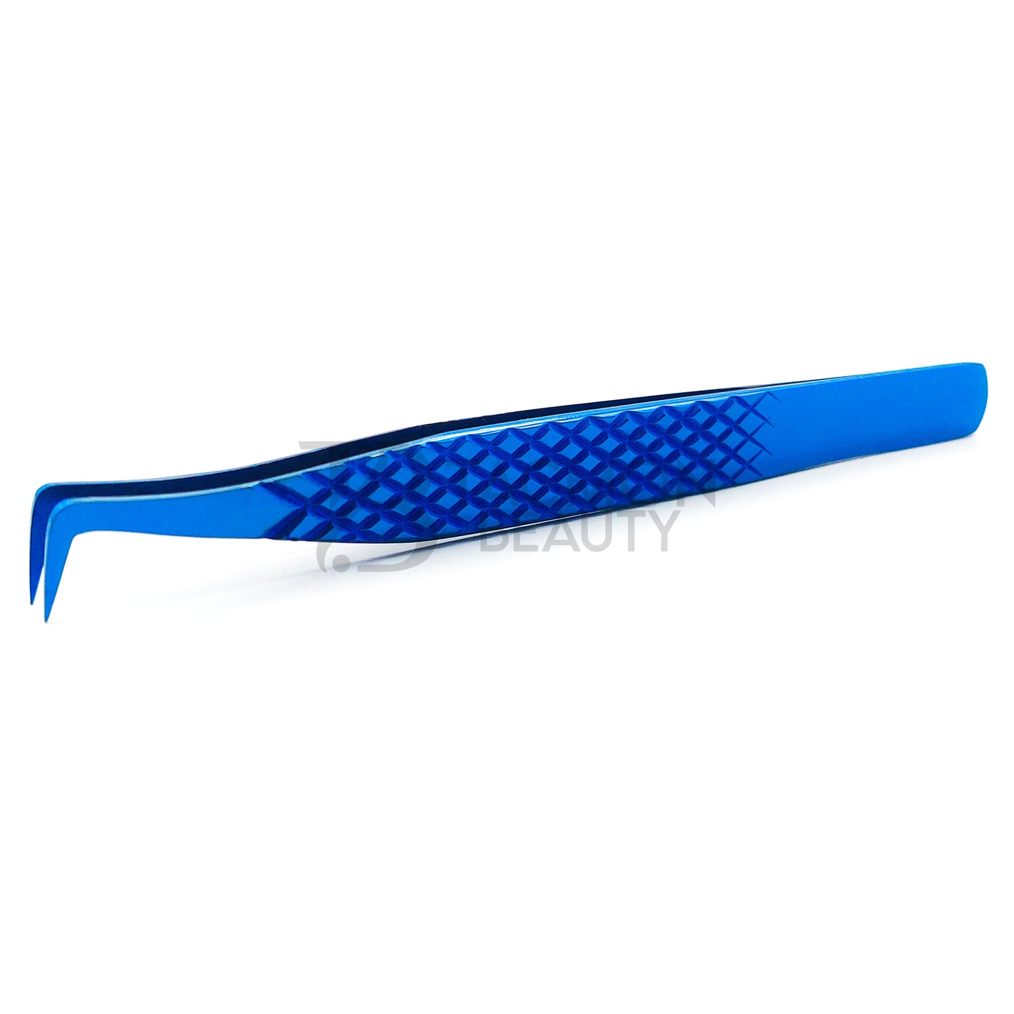 Blue Titanium Plasma Coated Eyelash Tweezer TB-Bl-30