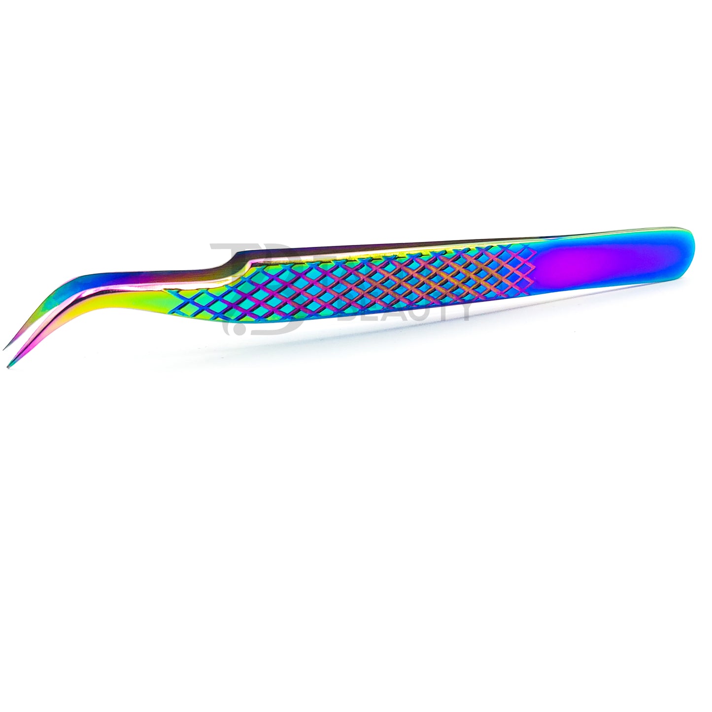 Multi/Rainbow Titanium Plasma Coated Eyelash Tweezer TB-MR-30