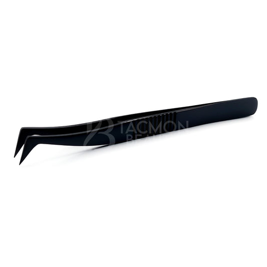 Black Titanium Plasma Coated Eyelash Tweezer TBB-31