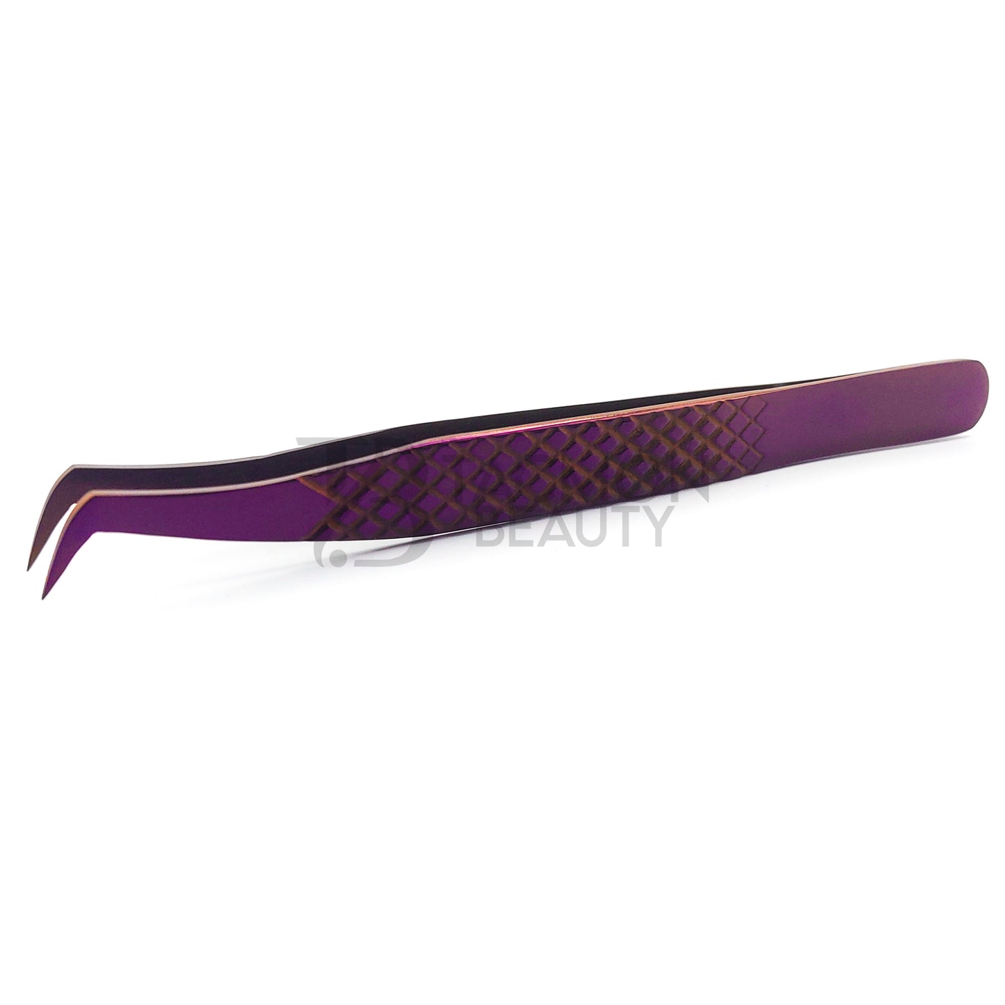 Purple Titanium Plasma Coated Eyelash Tweezer TBP-31