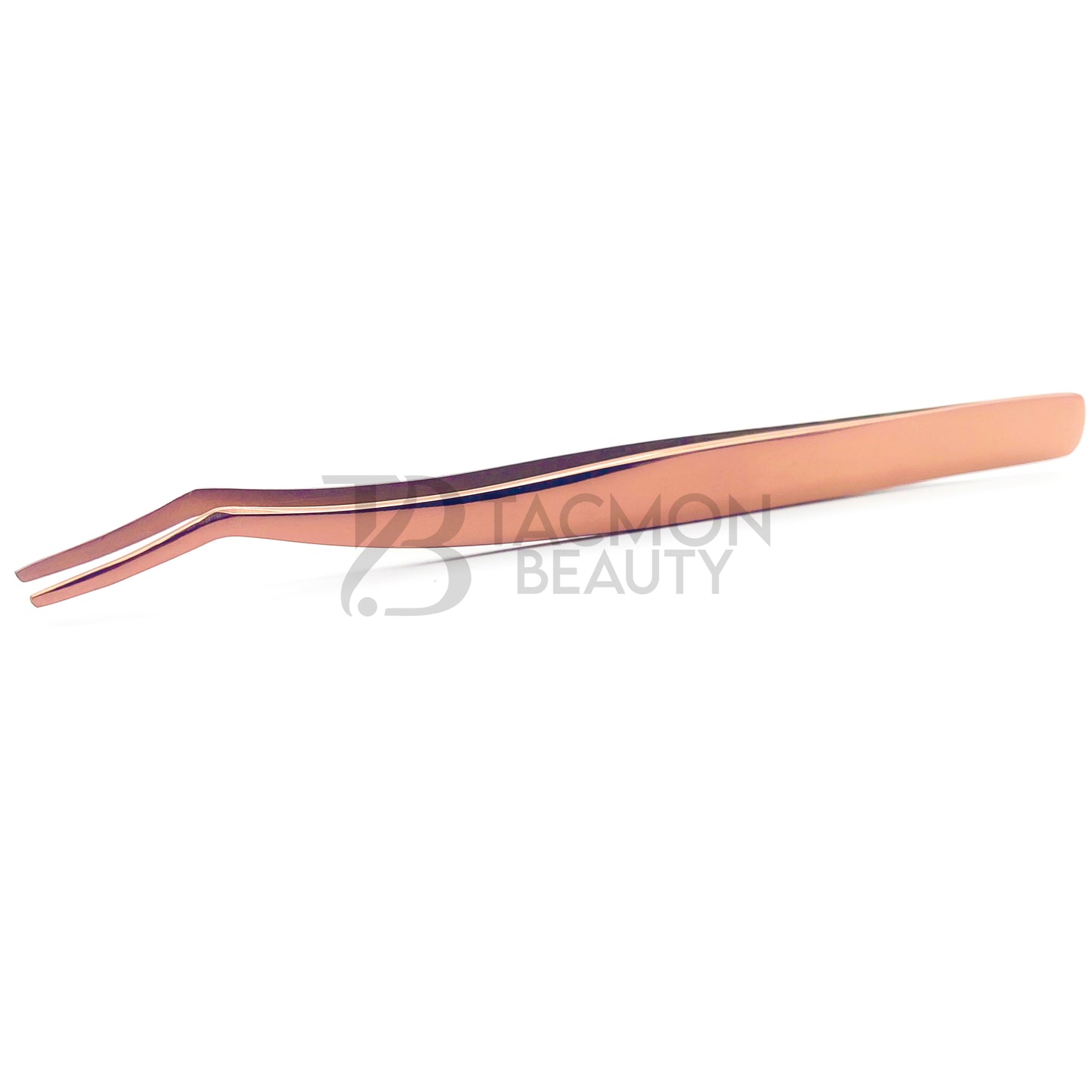 Rose Gold Titanium Plasma Coated Eyelash Tweezer TB-RG-32