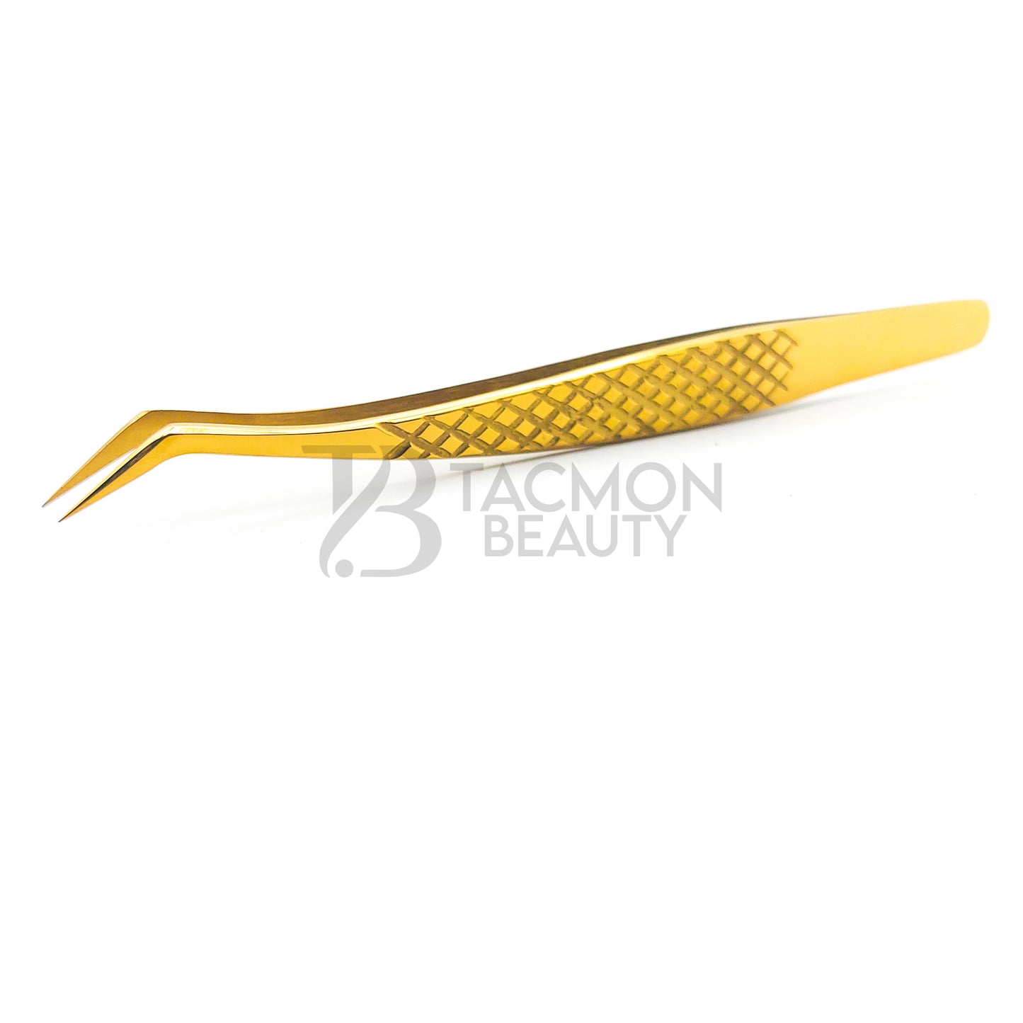 Gold Titanium Plasma Coated Eyelash Tweezer TBG-32