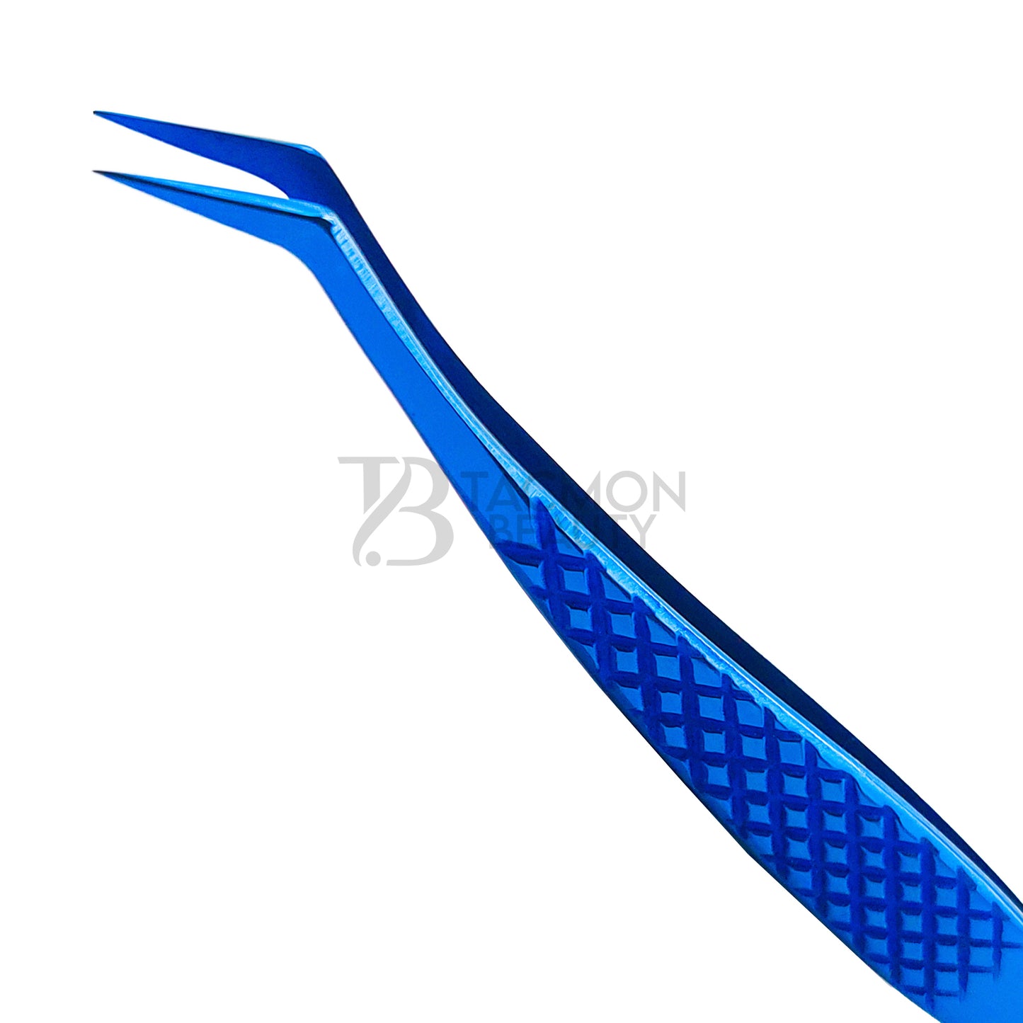 Blue Titanium Plasma Coated Eyelash Tweezer TB-Bl-32