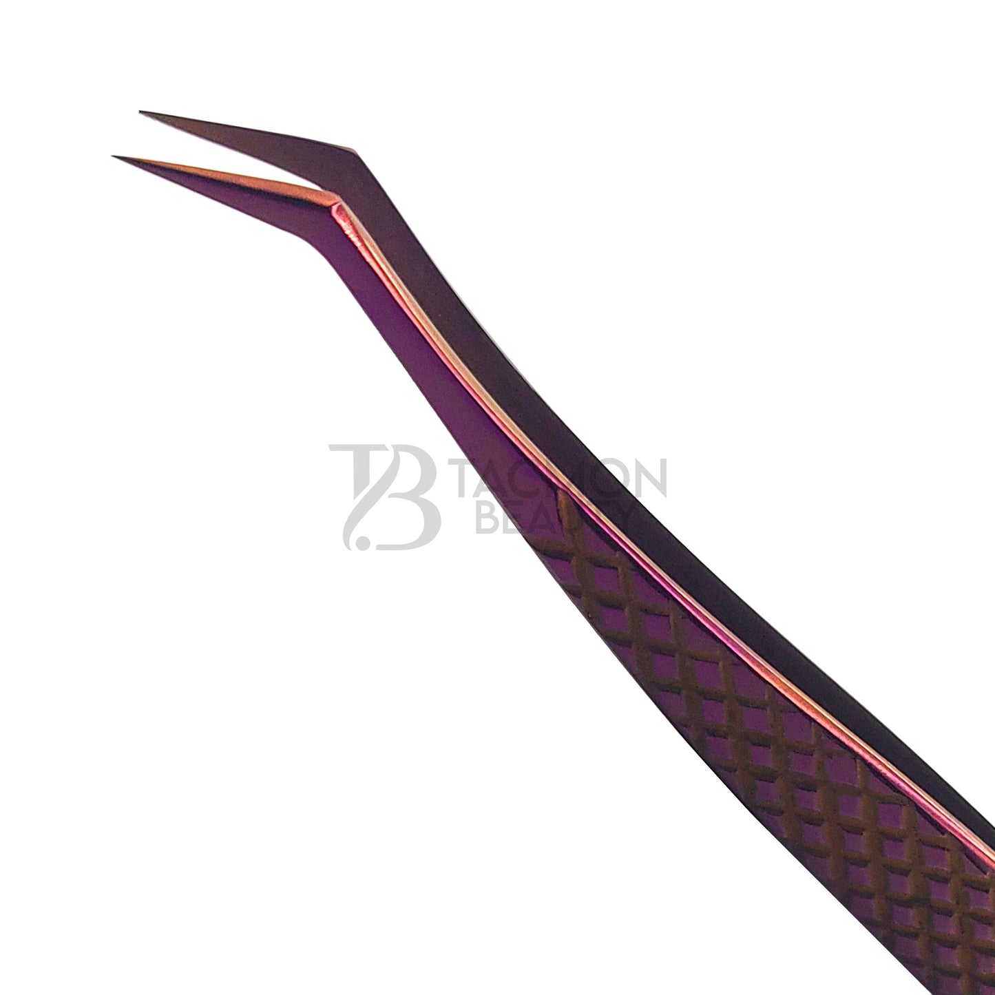 Purple Titanium Plasma Coated Eyelash Tweezer TBP-32