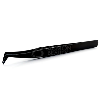 Black Titanium Plasma Coated Eyelash Tweezer TBB-35