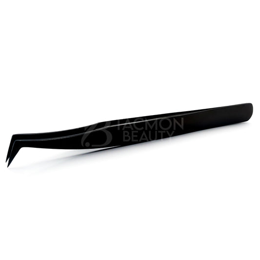 Black Titanium Plasma Coated Eyelash Tweezer TBB-35