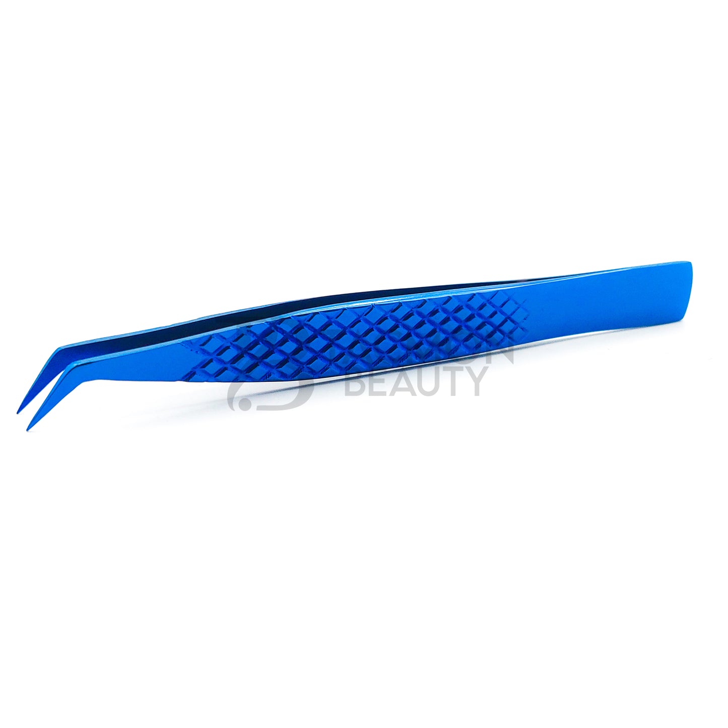 Blue Titanium Plasma Coated Eyelash Tweezer TB-Bl-35